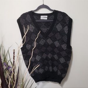 Christian Dior Wool V Neck Sleeveless Blouse